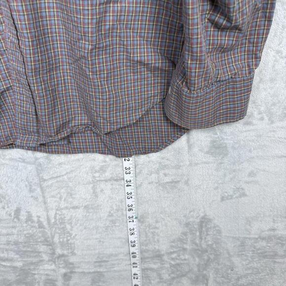 Polo Ralph Lauren VTG Stanton Classic Fit Multicolor Plaid Shirt Men’s Large 90s - Picture 8 of 10